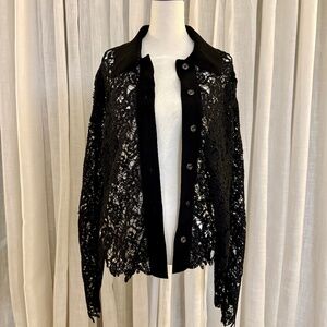 Black Lace Cardigan